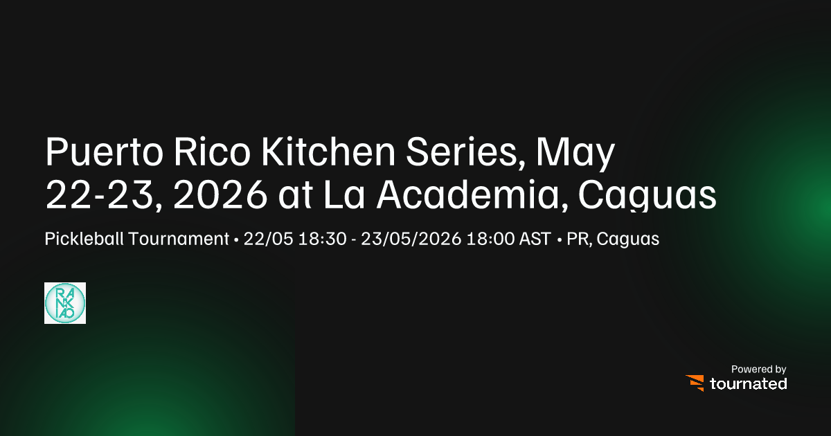 Puerto Rico Kitchen Series, May 22-23, 2026 at La Academia, Caguas ...